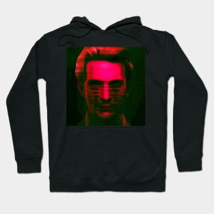 Entity - Creepy Horror Portrait Glitch Art Hoodie